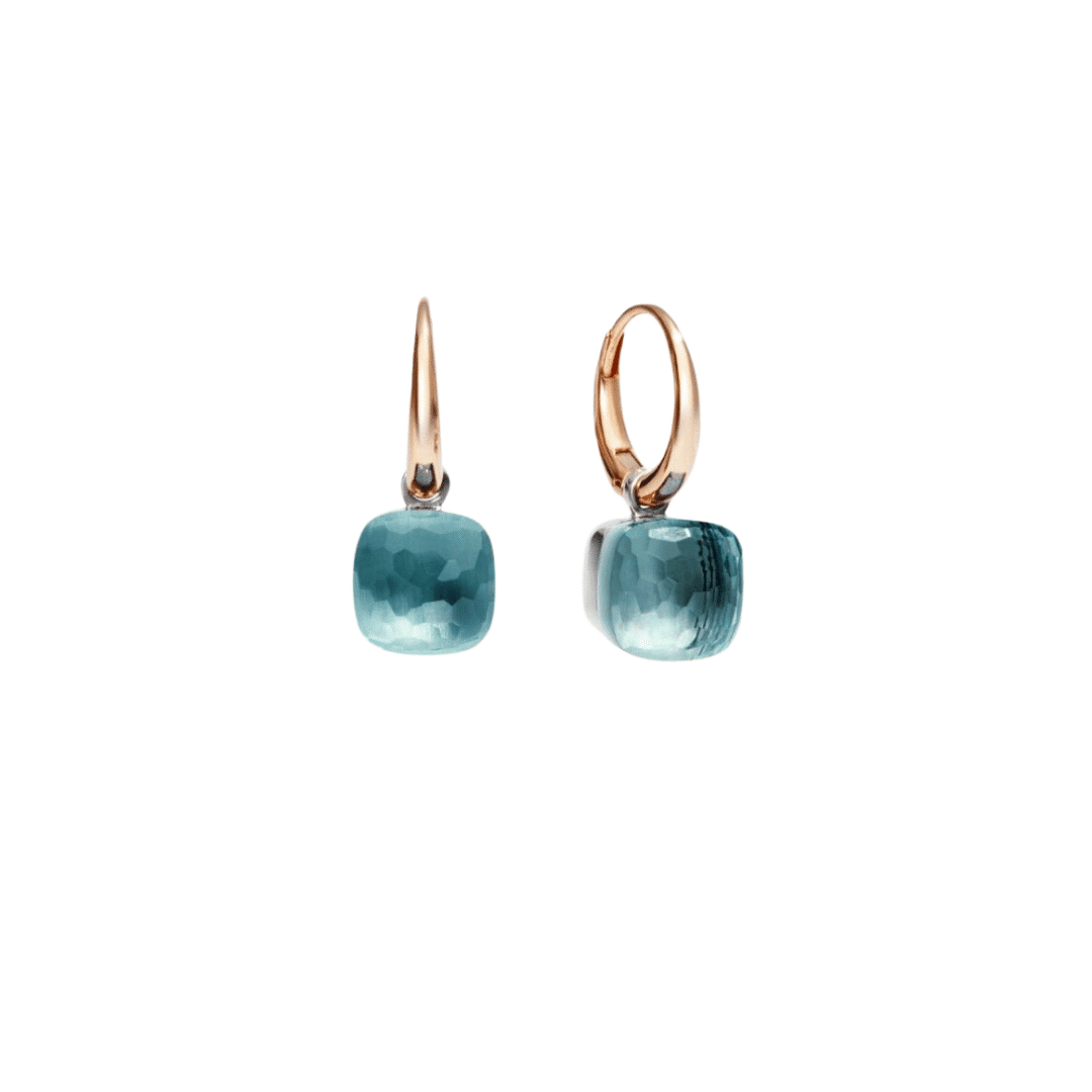 Boucles D'Oreilles Nudo Petit Topaze Bleue Pomellato raynal aix en provence bijoux tendance