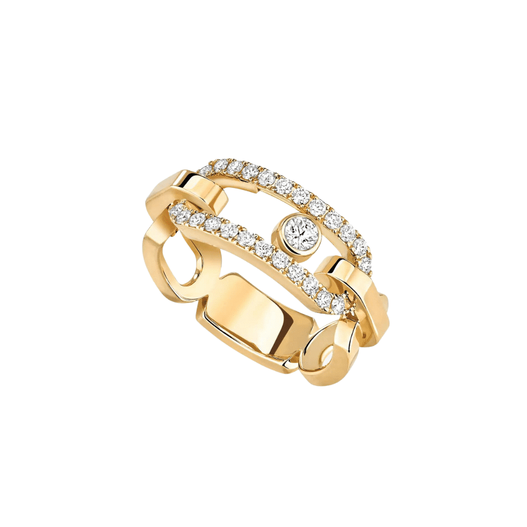 Bague Diamant Or Jaune Move Link Messika raynal aix en provence