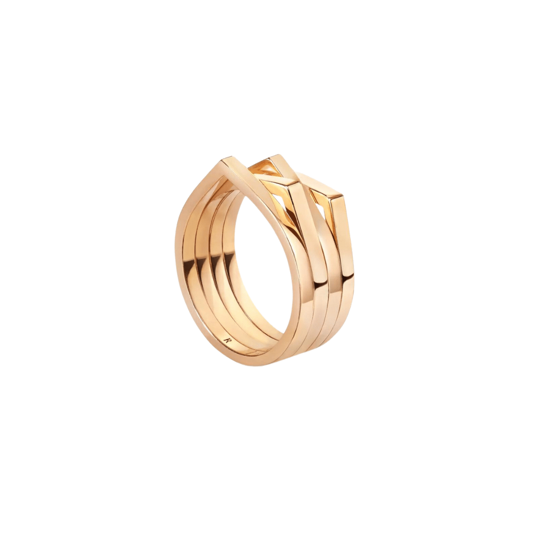 Bague Antifer 4 Rangs en Or Rose Repossi Raynal Bijouterie Aix en Provence
